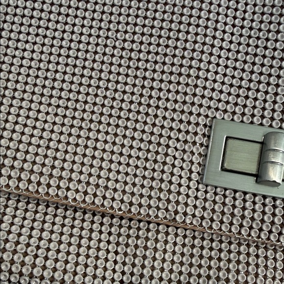 NWOT BCBG Elegant Beige Chainmail Bag